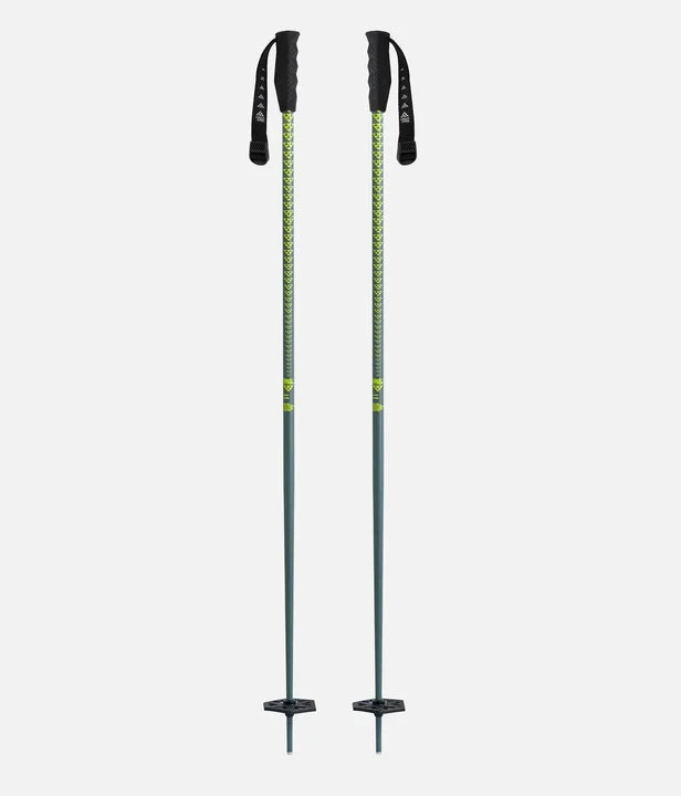 Black Crows META Ski Poles 2025 - Grey/Yellow