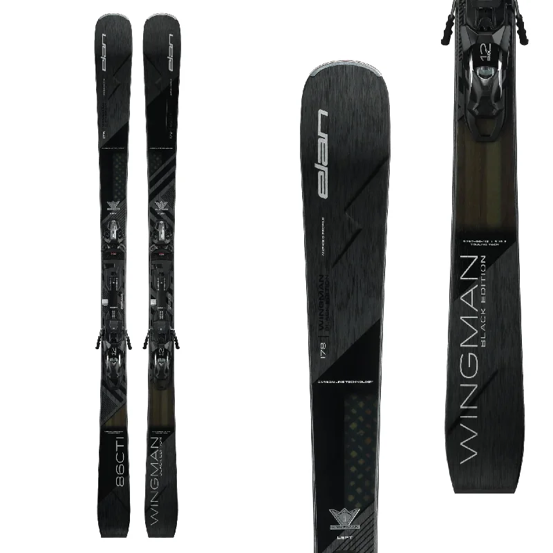 Elan Men's Wingman 86 Black Edition Skis + FX EMX 12.0 GW Bindings 2025