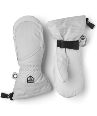 Hestra Heli Women's Ski Mitt- Misty Grey / Off-White