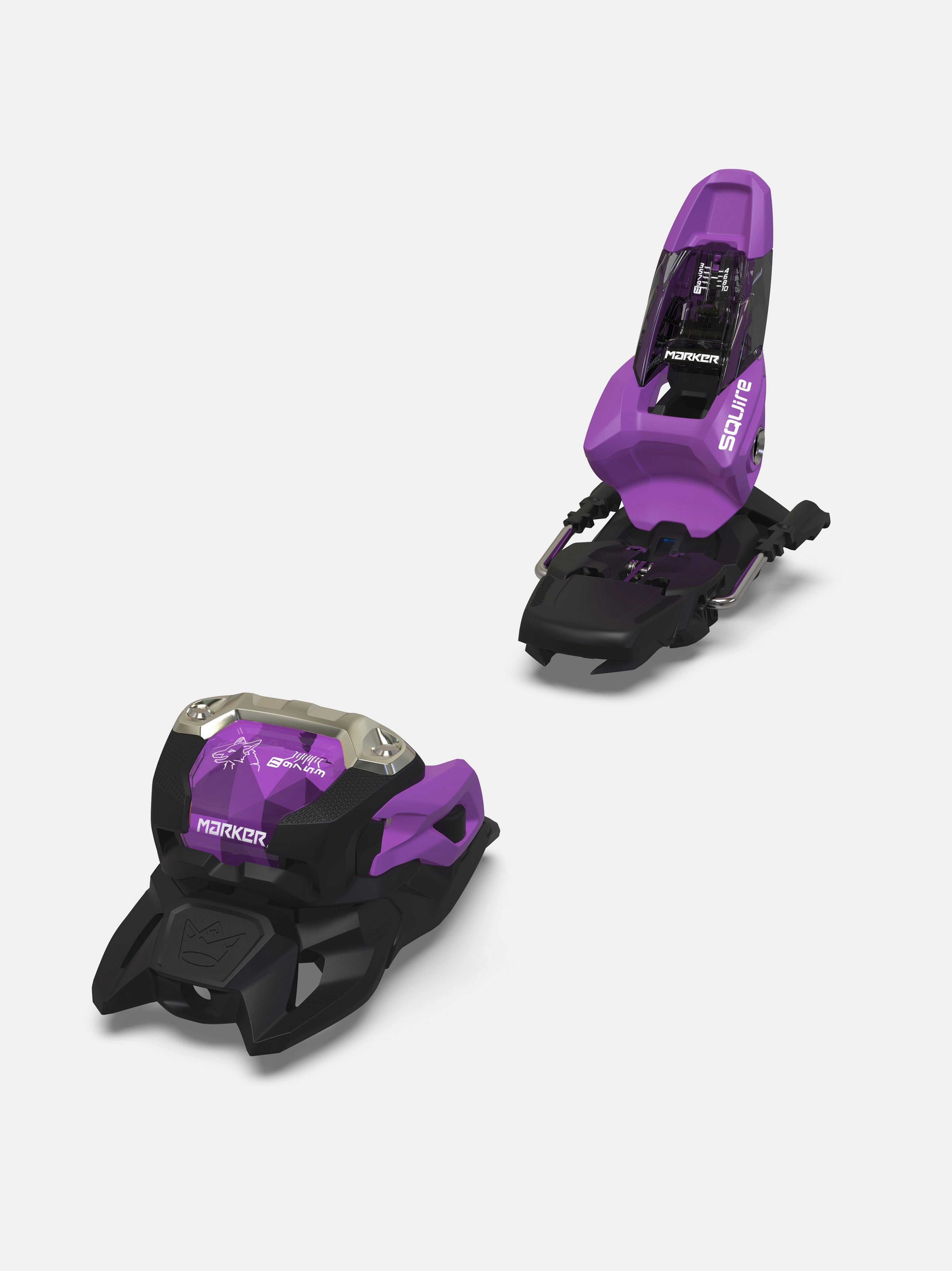 Marker Squire 11 Ski Bindings Black/Purple 2025