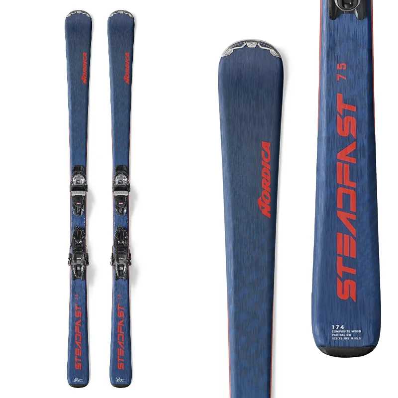 Nordica Men's Steadfast 75 CA FDT Skis with TP2 Compact 10 FDT Bindings 2025