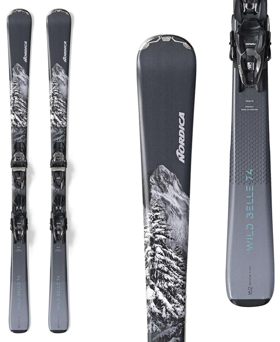 Nordica Wild Belle 74 Women's Skis + Marker TP2 10 Bindings- 2025