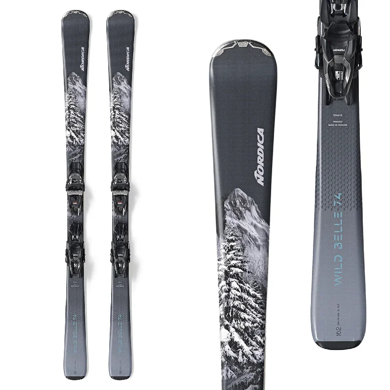 Nordica Women's Wild Belle 74 Skis with TP2 Compact 10 FDT Bindings 2025