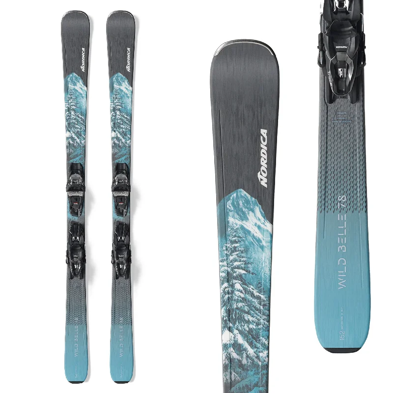 Nordica Women's Wild Belle 78 CA Skis with TP2 Compact 10 FDT Bindings 2025