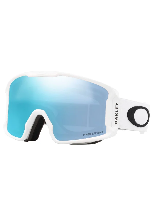 Line Miner M Matte White/Prizm Snow Sapphire Irid Goggle