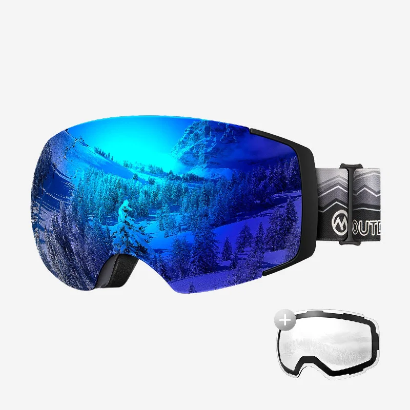 Grey-Wave Frame VLT 15% Blue Lens+VLT 99% Clear Lens