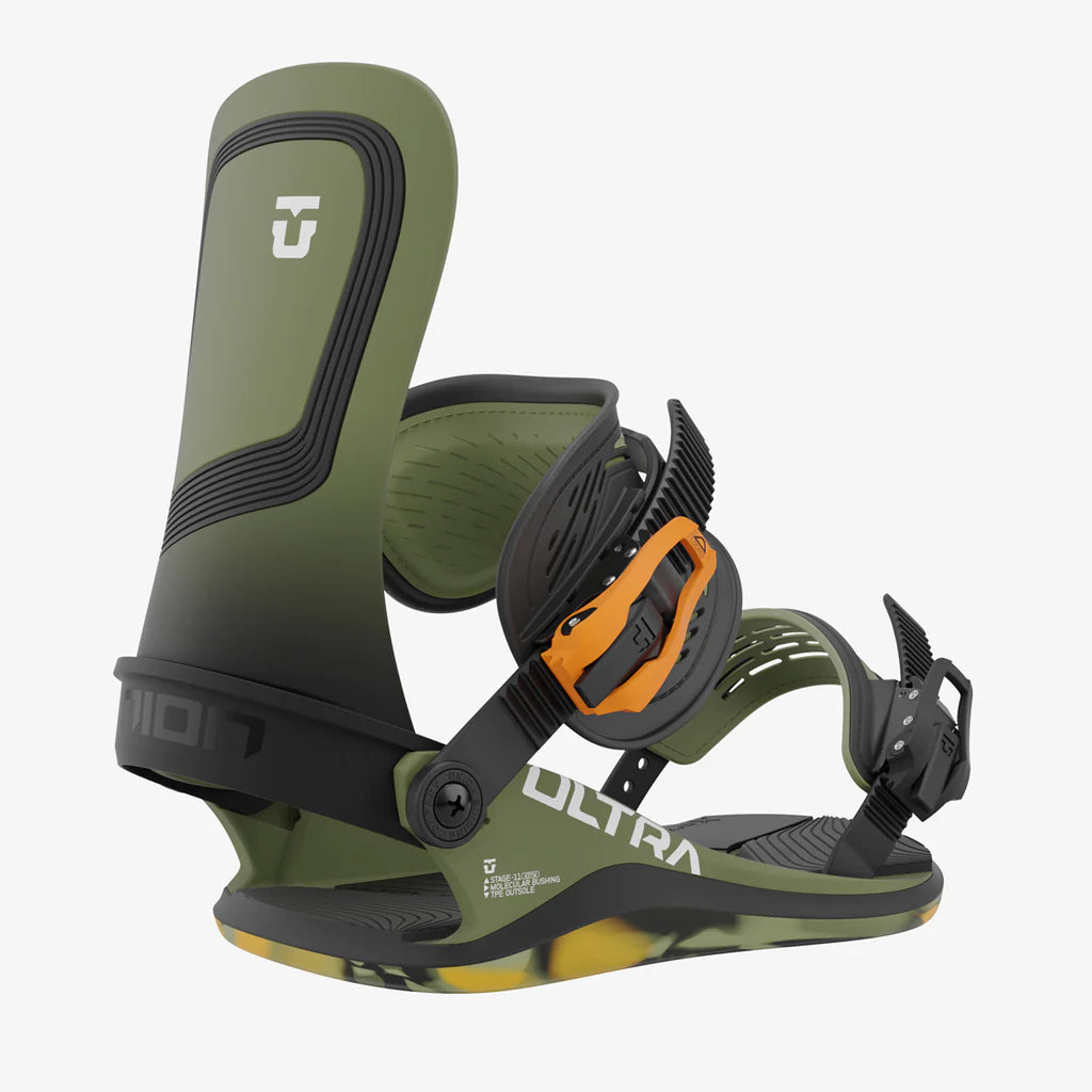 Union Ultra Snowboard Bindings Army Green 2024